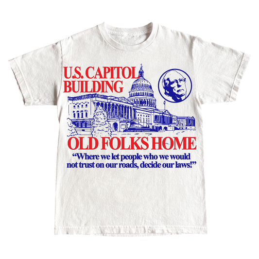 "OLDFOLKS" 6oz COTTON TSHIRT
