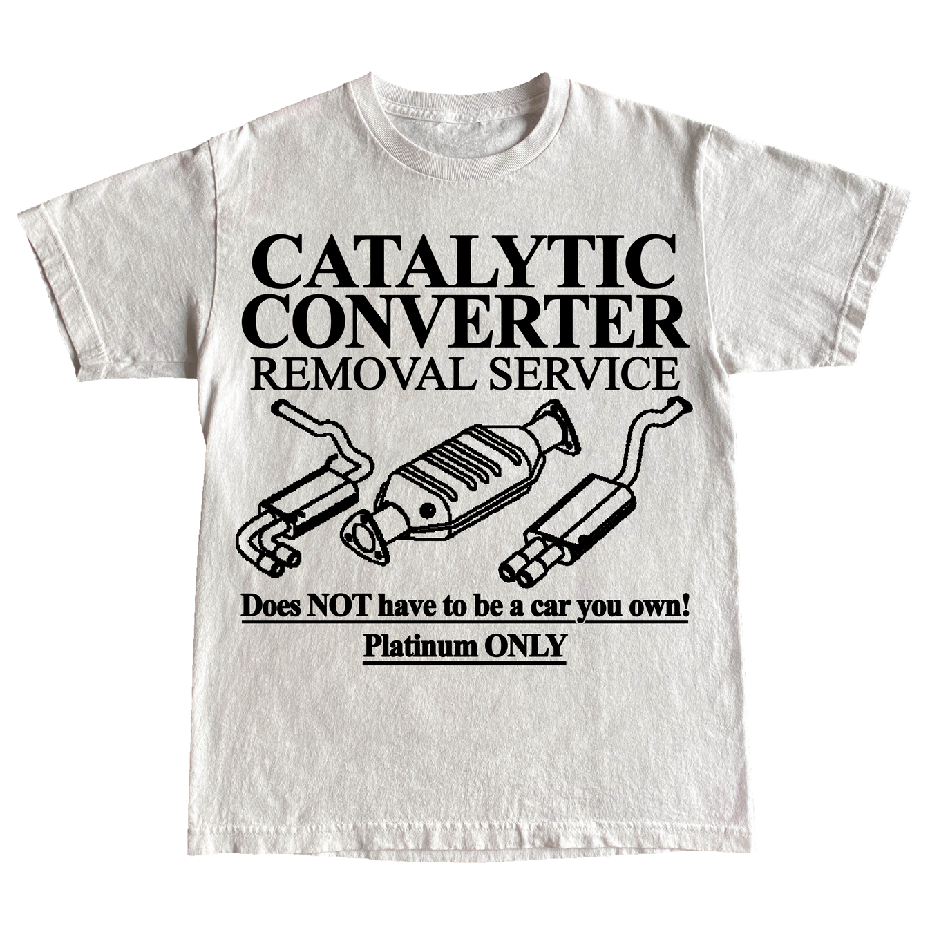 "CATALYTIC" 7oz Tshirt Barely Legal Inc.
