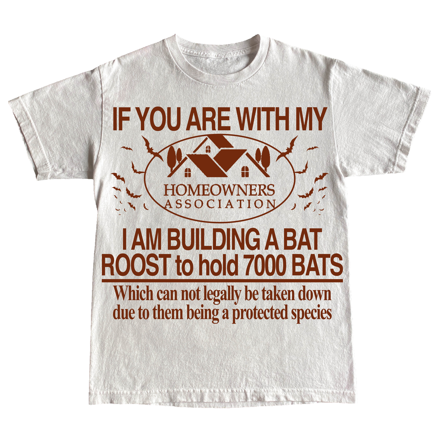 "BATROOST" 6 oz TShirt