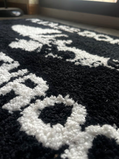 "COKE" TUFTED RUG 3 FEET WIDE
