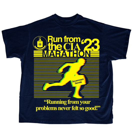 "RUN FROM CIA" Tshirt